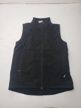 Cinch Mens Concealed Carry Bonded  Double Black Softshell Vest Size Small